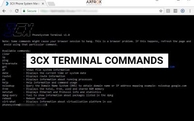 Terminal Commands from 3CX